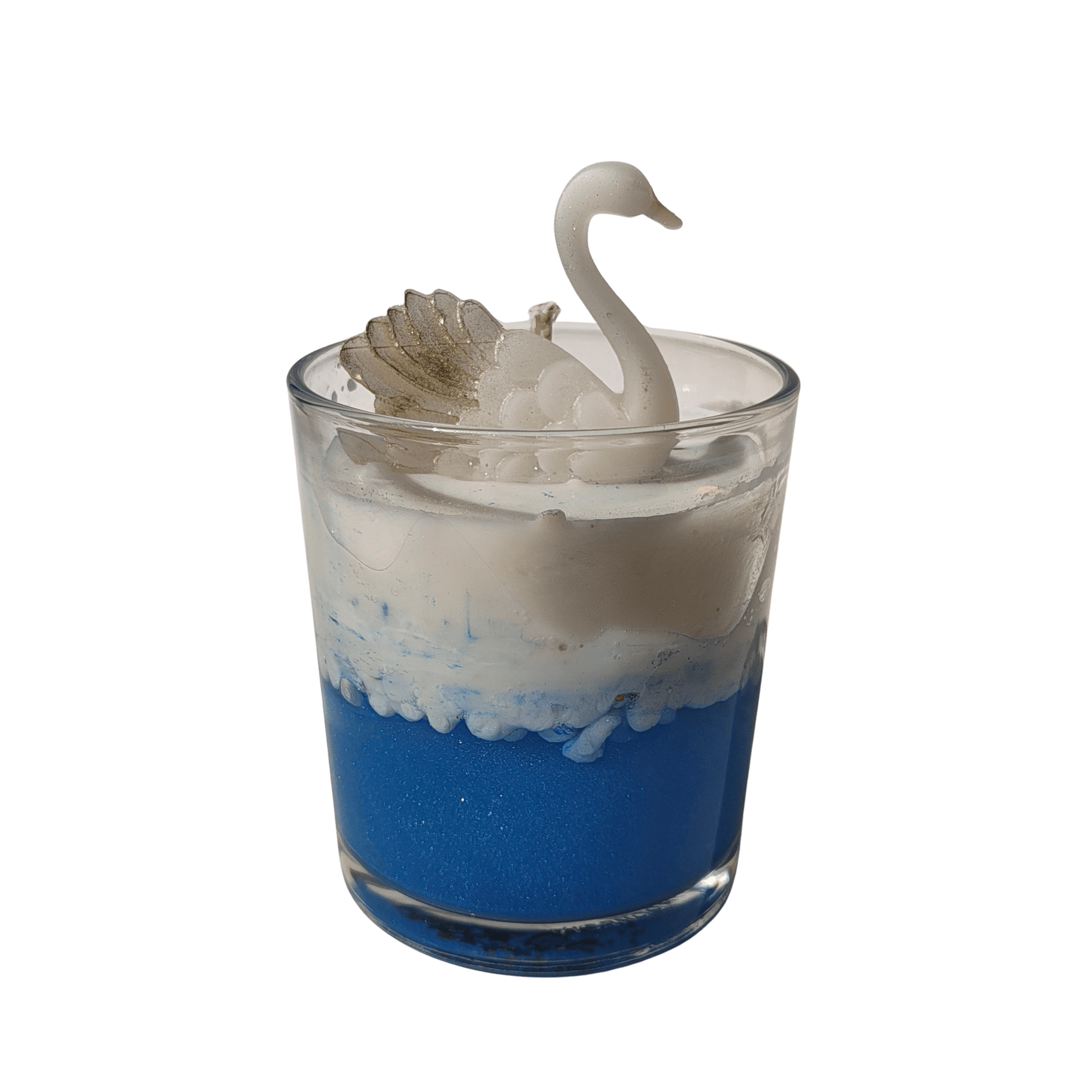 Blue swan isolated